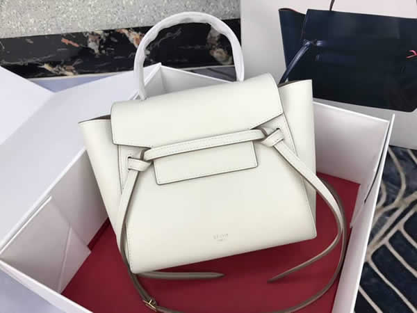 Replica Celine Flap Bag White Shoulder Bag With 1:1 Quality